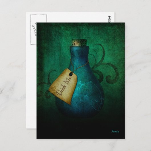 飲む ポストカード (正面/裏面)