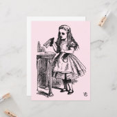 飲む（不思議の国のアリスの冒険） カード (正面/裏面インサイチュ)