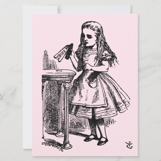 飲む（不思議の国のアリスの冒険） カード (正面)