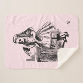 飲む（不思議の国のアリスの冒険） シェルパブランケット (正面(横))