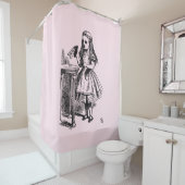 飲む（不思議の国のアリスの冒険） シャワーカーテン (インサイチュ)
