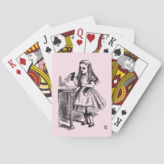 飲む（不思議の国のアリスの冒険） トランプ (裏面)