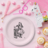 飲む(不思議の国のアリスの冒険) ペーパープレート (パーティー)