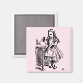 飲む（不思議の国のアリスの冒険） マグネット (正面/裏面)