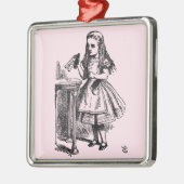 飲む（不思議の国のアリスの冒険） メタルオーナメント (左)