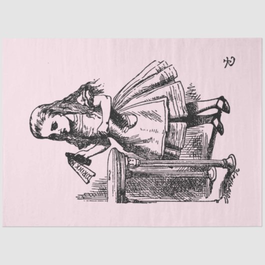 飲む(不思議の国のアリスの冒険) 薄葉紙 (正面)