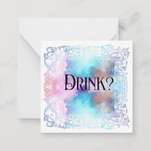 *~*飲む?人間関係AP63フラットノートカード ノートカード