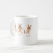 飲む、飲む、飲不機嫌 コーヒーマグカップ (正面左)