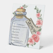 飲む | Alice In Wonderland Teaパーティー 台座サイン (正面)