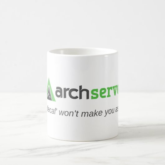 飲むDecafは私達冷却させます同様に! コーヒーマグカップ (中央)