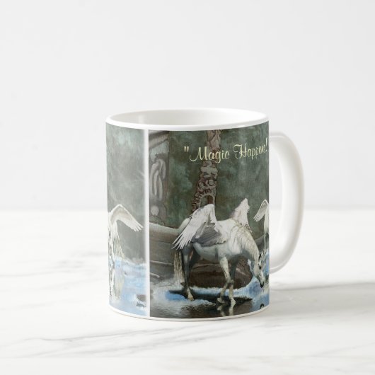 飲むPEGASI & TOTEMSファンタジーアートマグ コーヒーマグカップ (正面右)