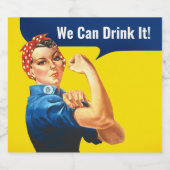 「飲めるぞ」とリベッターやる気を起こさせるロージーは言った。 ビールラベル (シングルラベル)