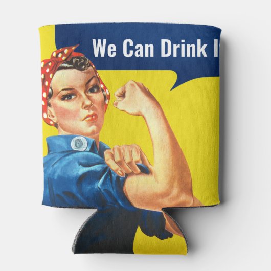 「飲めるぞ」とリベッターやる気を起こさせるロージーは言った。 缶クーラー (裏面)