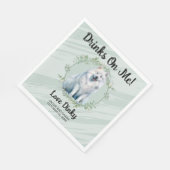 飲め！サモイ結婚ド犬のペット スタンダードランチョンナプキン (角)