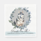 飲め！シベリア結婚犬のペット スタンダードランチョンナプキン (正面)