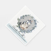 飲め！シベリア結婚犬のペット スタンダードランチョンナプキン (角)