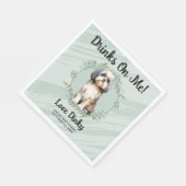 飲め!シーズー(犬)ツ結婚ドッグ スタンダードランチョンナプキン (角)