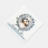 飲め!シーズー(犬)ツ結婚ドッグ スタンダードランチョンナプキン (角)