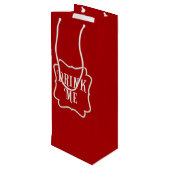 「飲め」ティー・ビクトリアンパーティー・ドラマチック・レッド ワインギフトバッグ (裏面アングル)