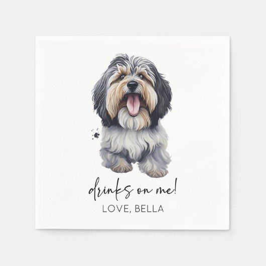 飲め！ハバニーズ結婚ドッグ スタンダードカクテルナプキン (正面)