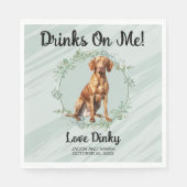 飲め！ビズラ結婚ドッグ スタンダードランチョンナプキン (正面)