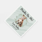 飲め!ピットブル結婚犬のペット スタンダードランチョンナプキン (角)