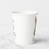 飲め！ペンブロークウェルシュコーギードッグ結婚ペット 紙コップ (右)