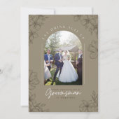 飲め 食え 着替えろ - 結婚式の仲人サービスが必要です 招待状 (正面)