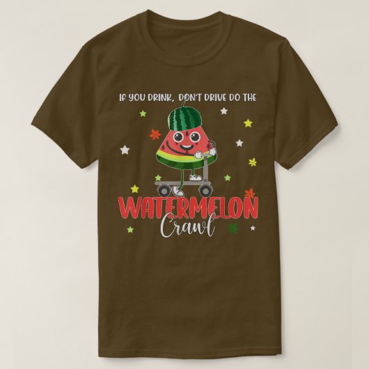 飲もしむ運転しないスイカ這うw tシャツ (デザイン正面)