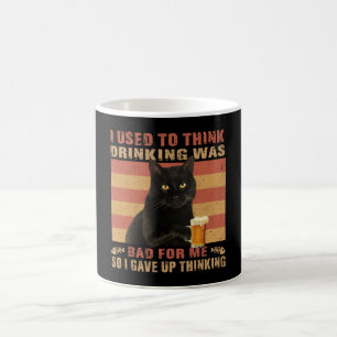 飲んでいた考え猫は黒猫が悪おもしろいかった コーヒーマグカップ