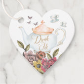 飲んでね | 紅茶ポット&ティーカップ 不思議の国のアリス フェイバータグ (正面)