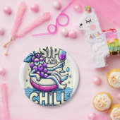 飲んで冷やす ペーパープレート (パーティー)