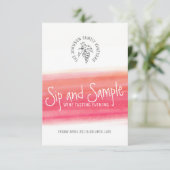 飲んで赤ワインの試飲招待状 招待状 (スタンド正面)