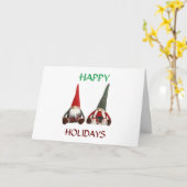 **飲んで踊って楽しく過ごそう** クールな小人たち カード (黄色い花)