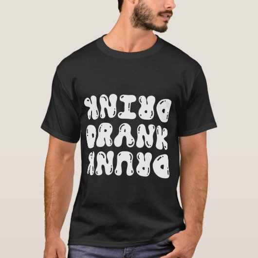 飲んで酔ったTシャツ | クリスマスパーティ Tシャツ (正面)