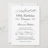 飲んで食べてセンセーショナルに60歳の誕生日パーティー 招待状 (裏面)