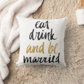飲んで食べて結婚しよう クッション (ブランケット)