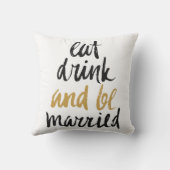 飲んで食べて結婚しよう クッション (裏面)