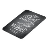 飲んで食べて結婚しよう マグネット (左側)