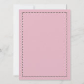 「飲んで、味わって、楽しく」レトロウェーブのホリデーパーティー 招待状 (裏面)