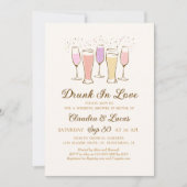 飲インラブカップルズコードブライダルシャワー 招待状 (正面)
