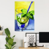 飲カッコいいむ ポスター (ホームオフィス)