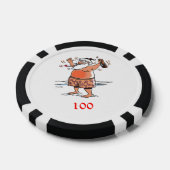 飲サンタブラック100ストライプのトランプのポーカーチップ ポーカーチップ (シングル)