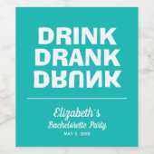 飲パーソナライズされたみバチェロレッテ ワインラベル (シングルラベル)