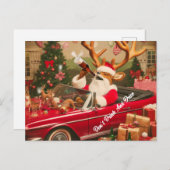 飲フェスティバルトナカイは飲み運転しない ポストカード (正面/裏面)