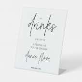 飲ミニマルみ物が開いたバーの看板に結婚あるのだ 台座サイン (正面)