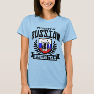 飲ロシアのみチーム Tシャツ
