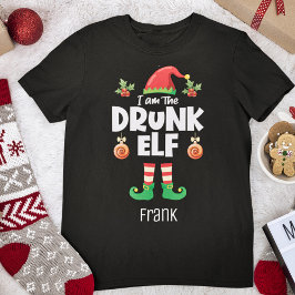 飲小妖精や小人名に一致するクリスマス家族 Tシャツ