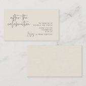 飲料チケット、お祝い後の成人飲料 エンクロージャーカード (正面/裏面)