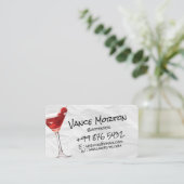 飲料バテンダー事業 |引き裂かれた紙 名刺 (スタンド正面)